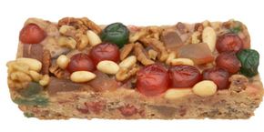 On average, a fruitcake weighs up to two pounds and contains dried or candied fruits as well as alcohol like rum.See more pictures of holiday baked goods.