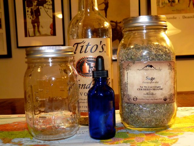 ingredients to make a tincture